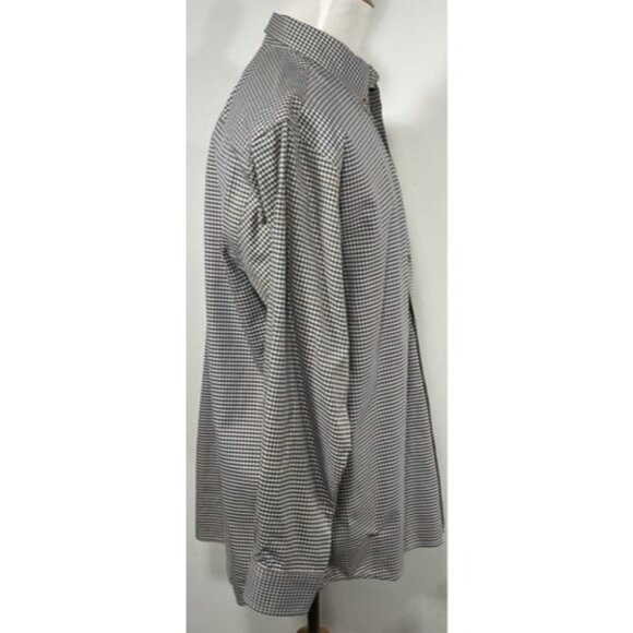 Men’s Vtg Large Orvis Plaid Button Up Long Sleeve Shirt Tan Blue - Picture 3 of 7